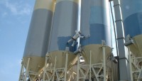 peinture silo sur cordes