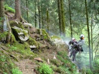 travaux de foration sur cordes