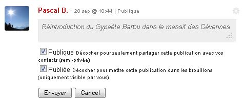 Edition d'une publication